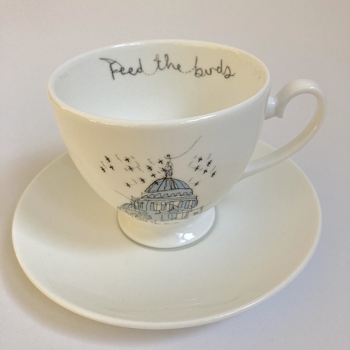 St Paul's Feed the Birds Tea Cup and Saucer